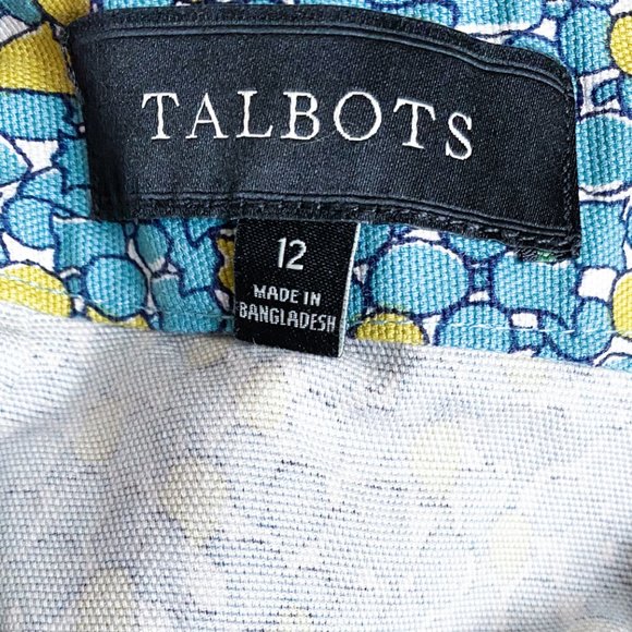 Talbots Green Blue Pebble Penncil Skirt - Picture 8 of 8